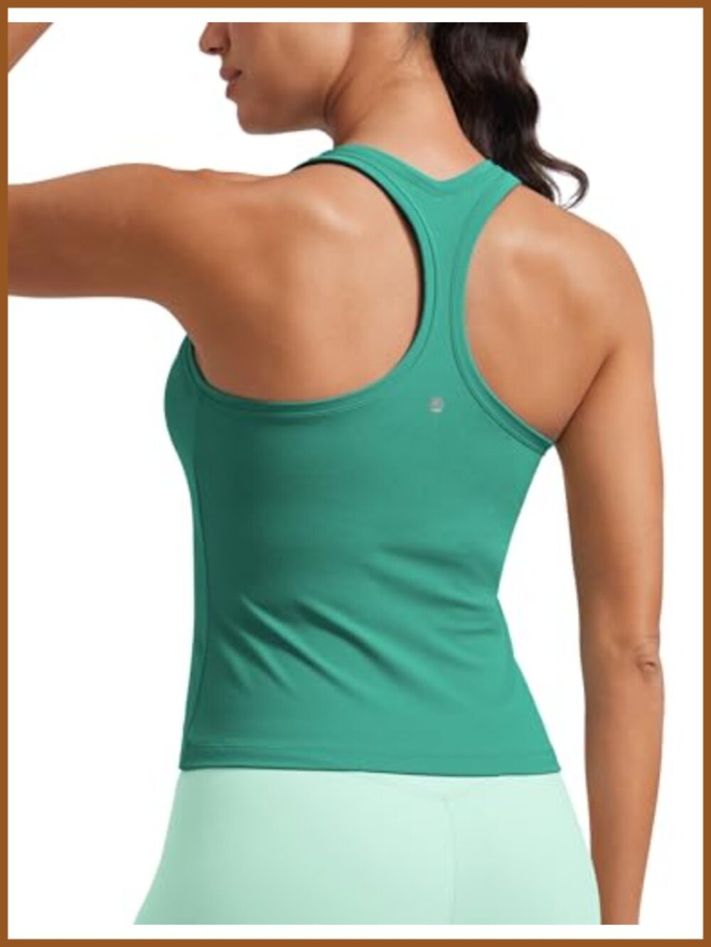 Butterluxe Racerback Tank Top Waist Length Yoga Lounge